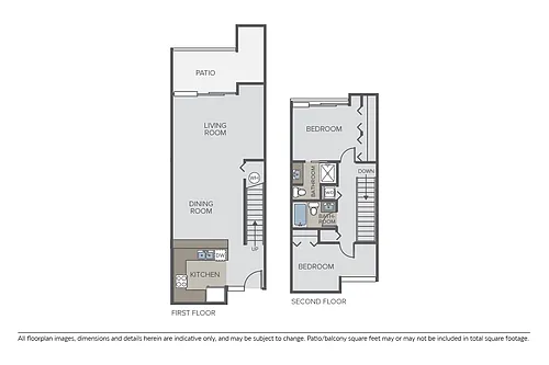 Floor plan Plan 2B Townhome