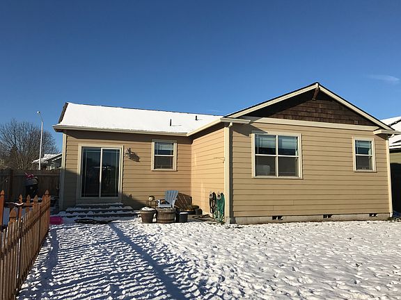 Rear view of the home