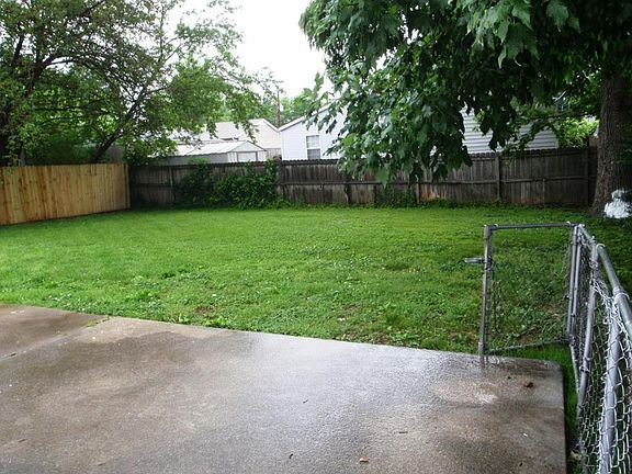 Rear yard and patio