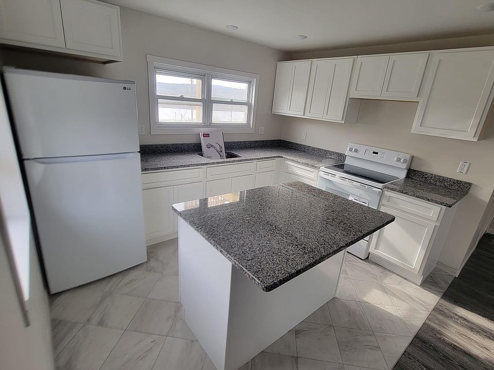 Granite counters with eat-in island
