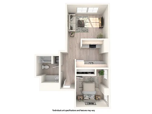 Floor plan 1X1 H