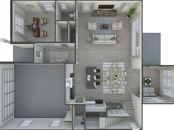 Johnson Pond First Floor 3D Floor Plan