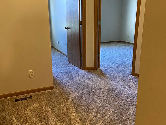 Upstairs hallway with large closet for storage