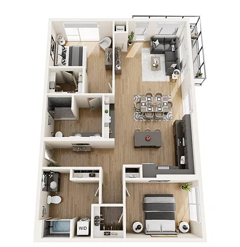 Floor plan C3 PH
