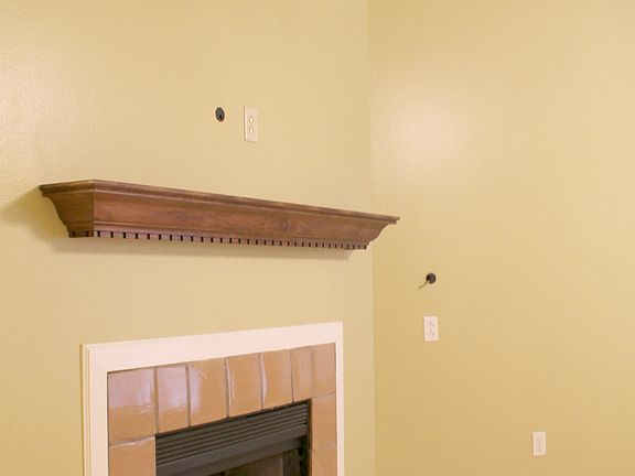 Fireplace-prewired for tv