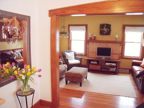 Gleaming hardwood floors