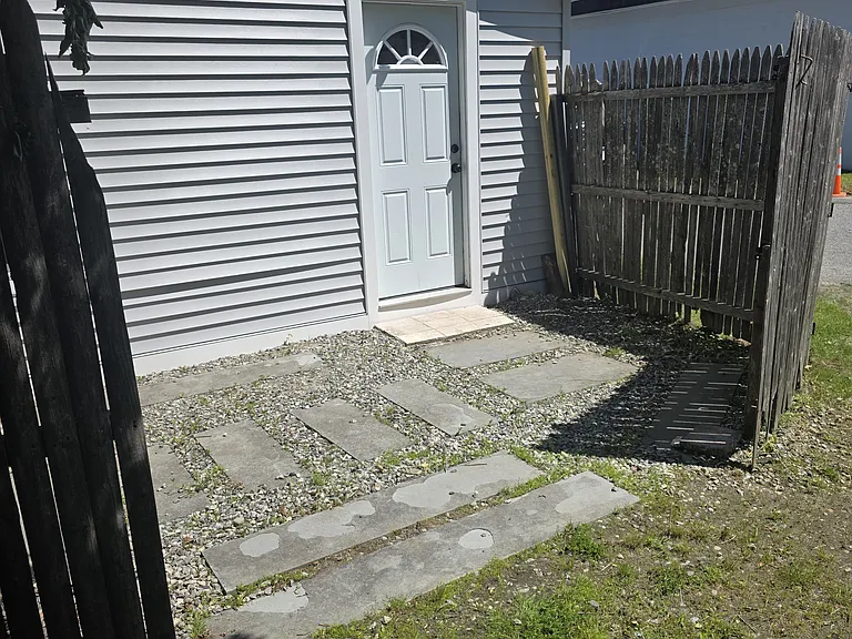 Back outside space