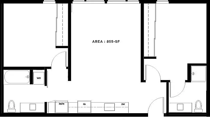 2 Bed, 2 Bath - Apt A (Income Qualified) 2 Bed, 2 Bath - Apt A (Income Qualified)