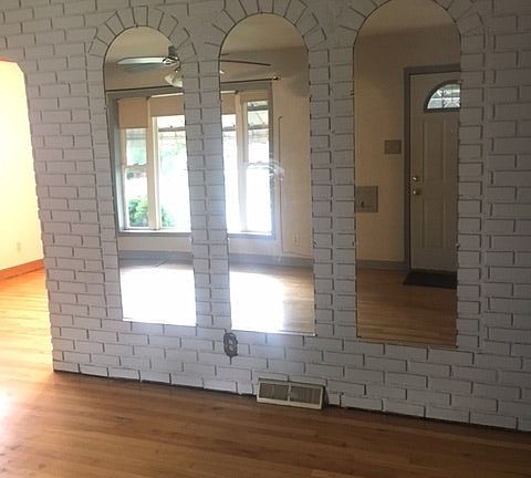 mirrored decor in living room
