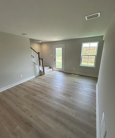 First floor rec room with walk out backyard patio