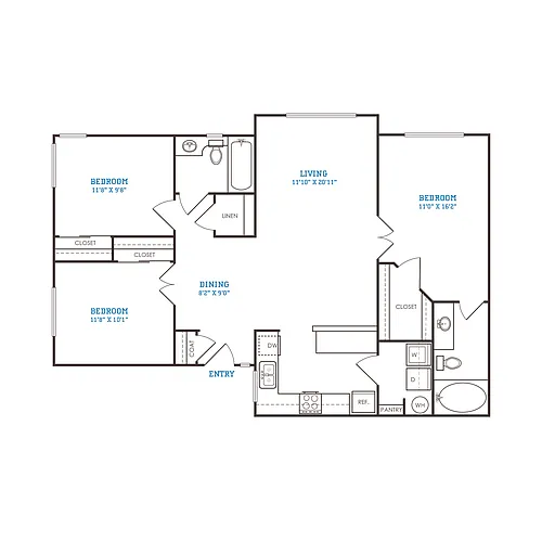 Floor plan C2 Partial Renovated
