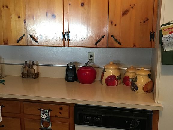 Beautiful pine cabinets.