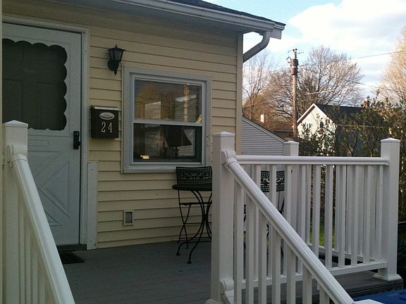 Sunroom with deck