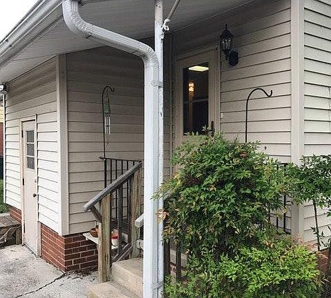 Back entrance to the house