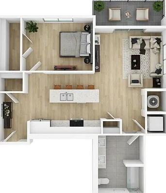 One Bedroom | One Bathroom One Bedroom | One Bathroom