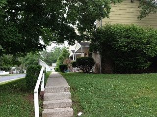 Steps leading from parking area