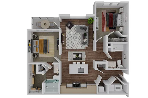 Floor plan The Captain Plus (B1 Plus)