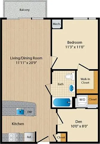 Floor plan Style C10 Den
