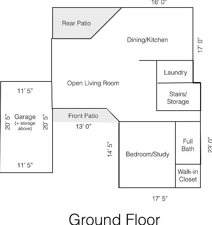 First floor floorplan.