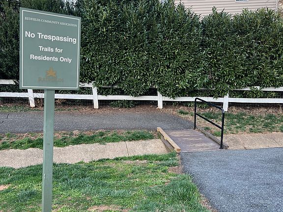 Path to community pool and trail