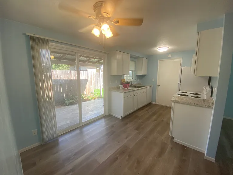Dining and kitchen area