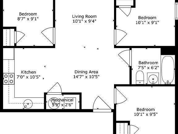 2nd image of 960 Willoughby Ave APT 3R