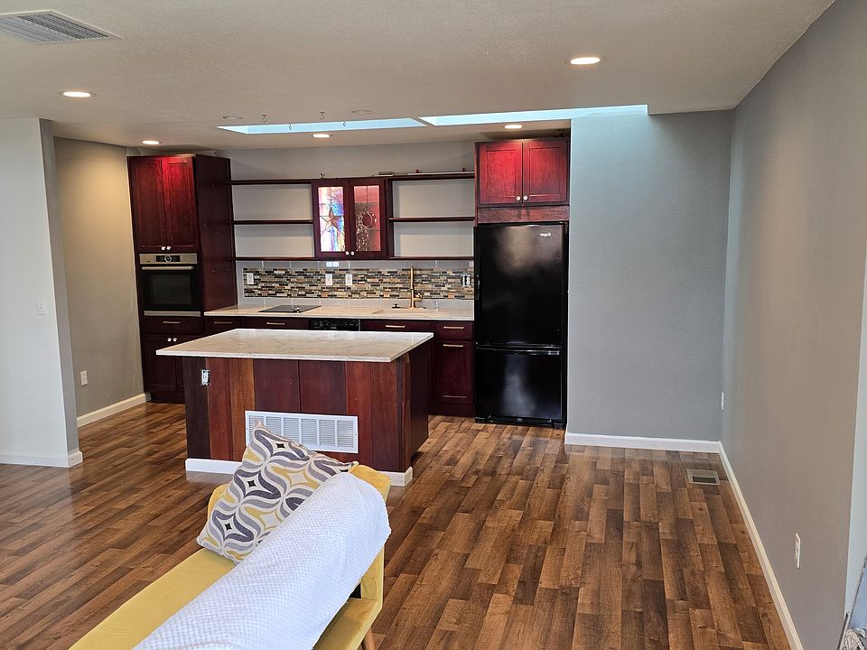 Living Area looking into kitchen.