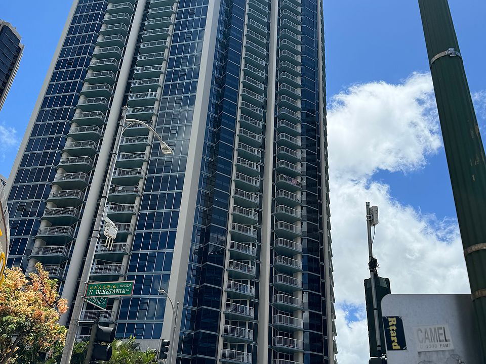 Street view of building.