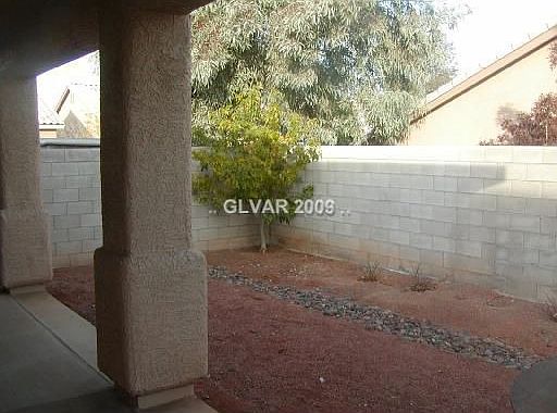 back yard w/ covered patio