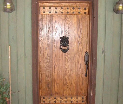 Solid oak front door