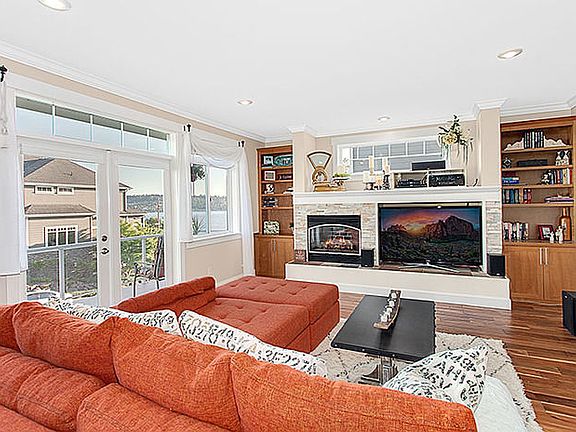 Great Room with lake views