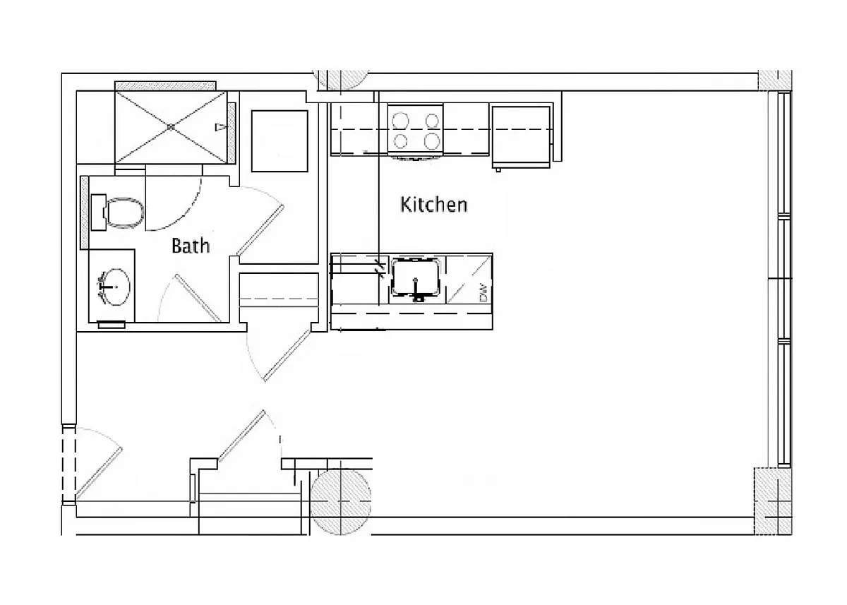 Floor plan Studio