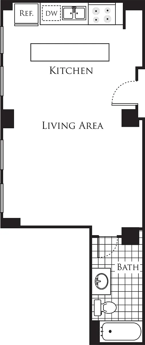 Floor plan Studio A3