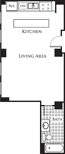 Floor plan Studio A3