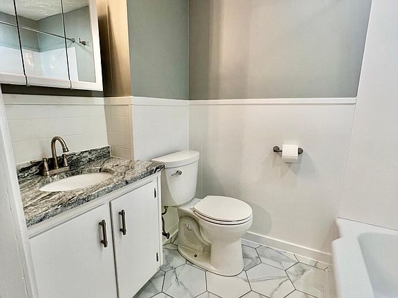 New bathroom with granite counter