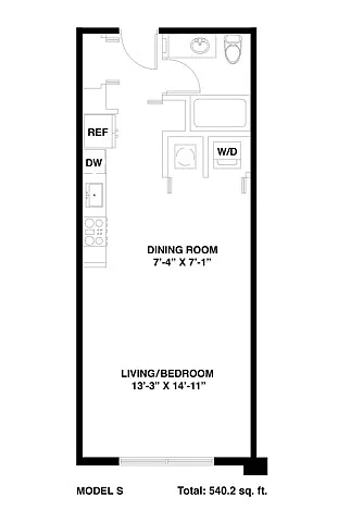 Floor plan Model S