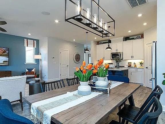 Dining table.