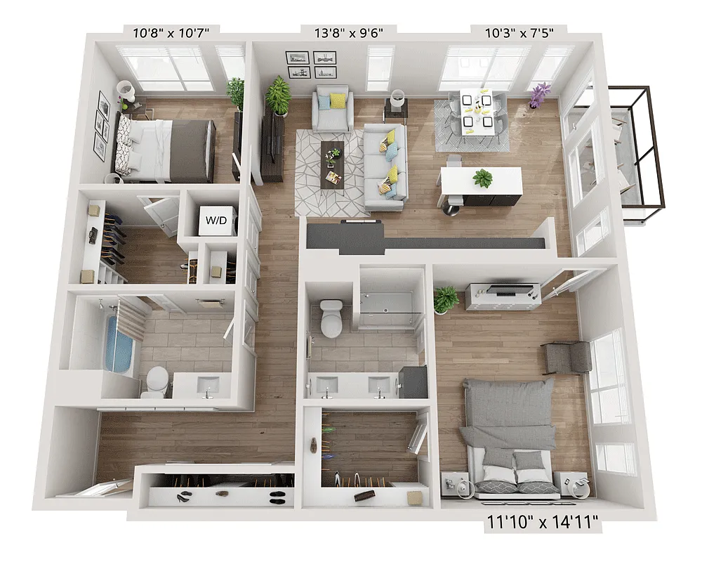 Floor plan B2BC