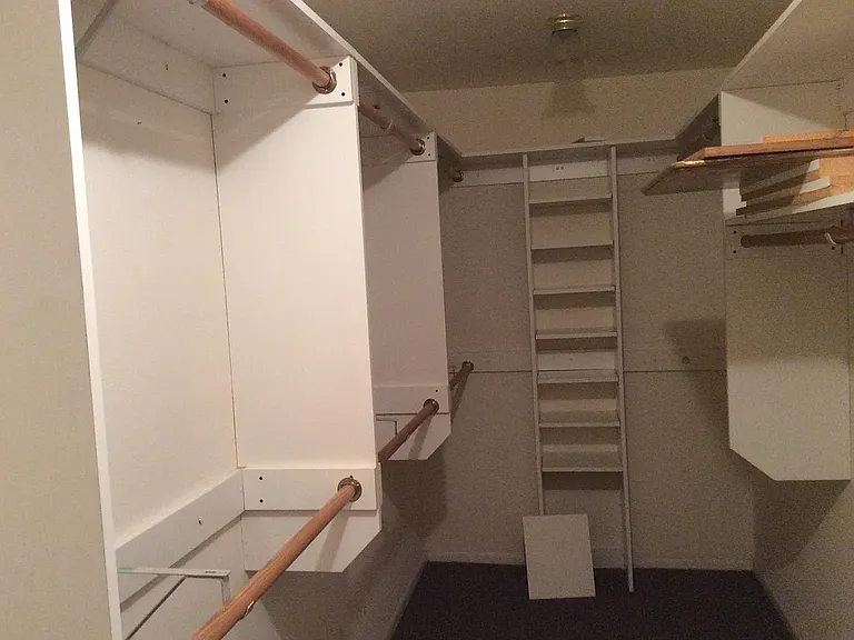 Master walk-in closet