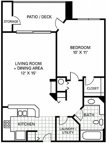 Floor plan 1 Bedroom