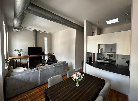 Living Room & Dining Space