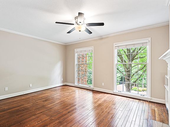 Spacious living area on second level overlooking street