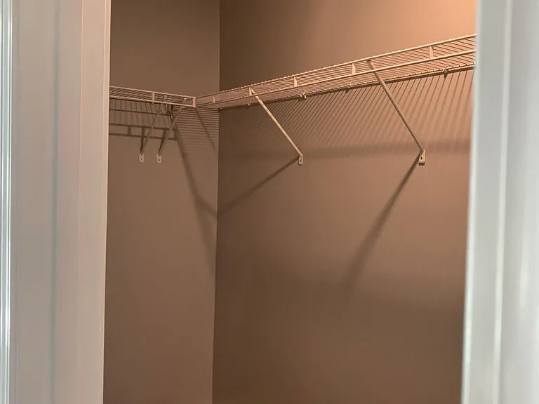 Inside the closet.