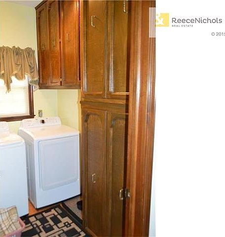 Main level laundry room, with storage