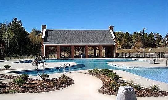 Pavilion area at pool