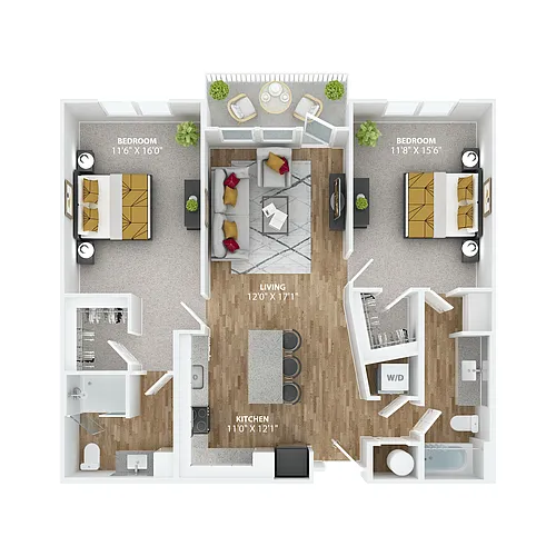 Floor plan Hemmingway B2