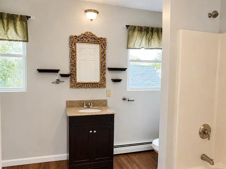 Large Bathroom with Washer Dryer Hookups