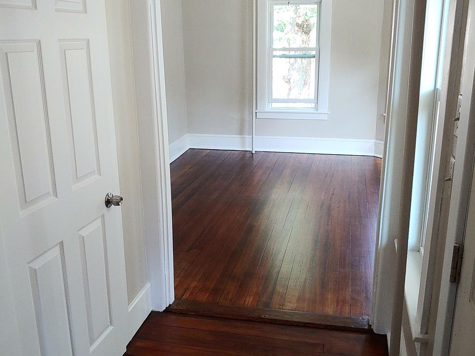view from stairway leading to living room