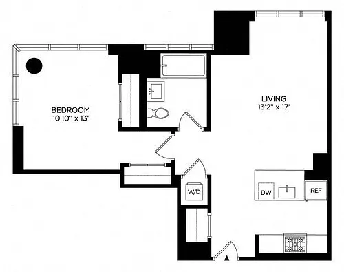 Floor plan 1BW South