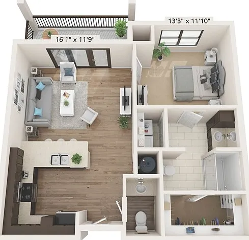 A2-V2 | 1x1 | 764 sq ft A2-V2 | 1x1 | 764 sq ft